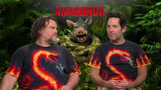 Jack Black and Paul Rudd get 'Thunderstruck' talking about 'Anaconda'