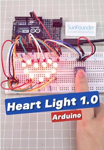 Watch Your Heartbeat Glow with Arduino MAX30102