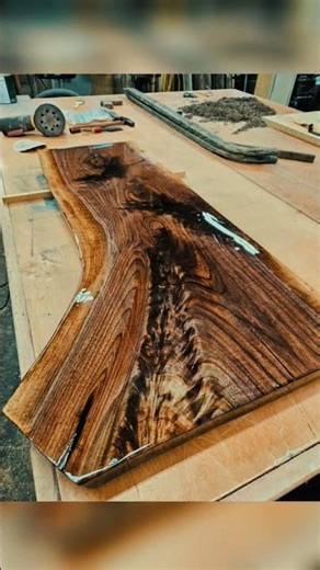 Black walnut entry table/ desk