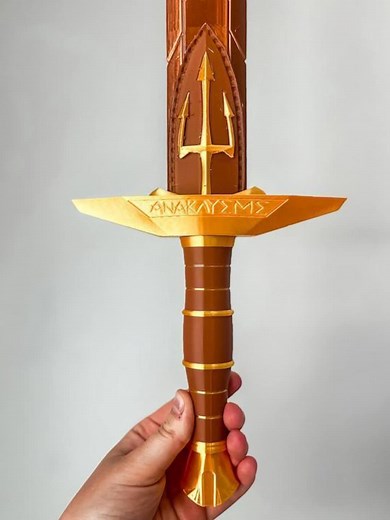 Percy Jackson Inspired Riptide Replica | 3D Printed Celestial Bronze Sword | Perfect for Cosplay & Gifts for Fans of Rick Riordan - Etsy