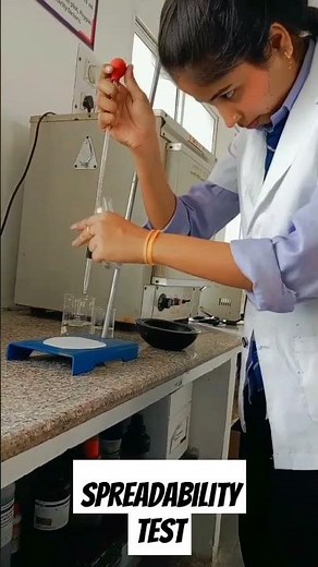 spreadability test of gel