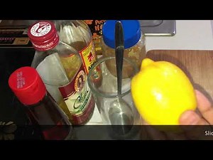 Weight Loss Drink Recipe | Apple Cider vinegar, Lemon, Garlic, Sesame oil, Olive oil, Honey