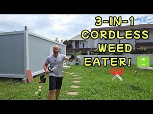 Ultimate 3-in-1 Cordless Weed Wacker Review! ⚡🌱 21V Heavy Duty Brush Cutter with Wheels