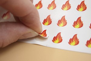Mini Flame Stickers: 300  Pack, Fire Safety, Scrapbook Planner - Etsy