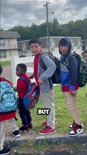 A Mom Emotional First Goodbye ❤️ wholesome School Bus Moment #shorts #heartwarming #mademesmile