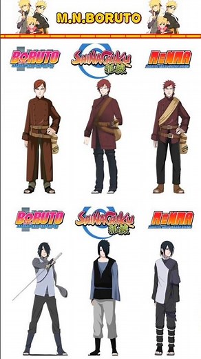 Gaara & Sasuke Through Generations 🔥 Naruto to Boruto Evolution