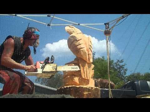 Eagle Chainsaw Carving