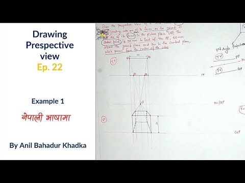 How to Draw Perspective Projection || Engineering Drawing || EP 22