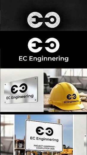 How to Create an EC Engineering Logo in Adobe Illustrator #LogoDesign #AdobeIllustrator #dribbblers