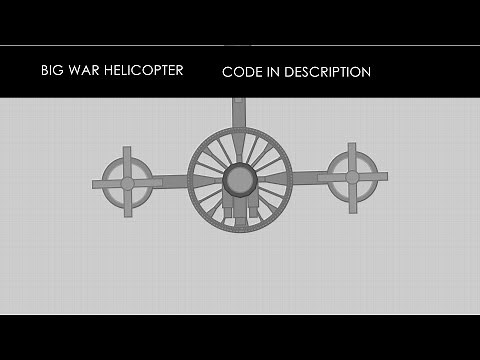 Fantasy Tank Builder | BIG WAR HELICOPTER(code in description)