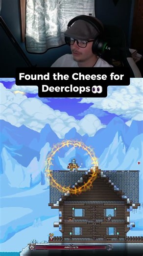Cheesing Deerclops in Master Mode🧀 #terraria #gamingshorts #mastermode