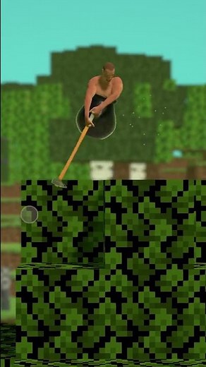 So I tried Minecraft Map in Getting Over it #shorts
