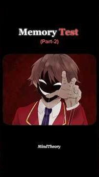 💀99% People Fail This Memory Test (part-2) #shorts #viral #psychology #memorytest