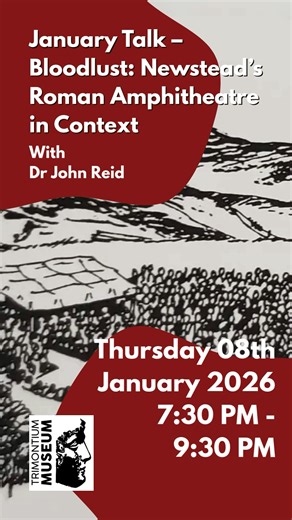 What role did the amphitheatre at Trimontium really play on Rome’s northern frontier? Often described as the northernmost amphitheatre in the Roman Empire yet confirmed, this enigmatic structure raises important questions about spectacle, violence, and military life at the edge of Roman rule. In Bloodlust: Newstead’s Roman Amphitheatre in Context, Dr John Reid explores the archaeological evidence and wider Roman parallels, placing the amphitheatre within its social, cultural, and military settin