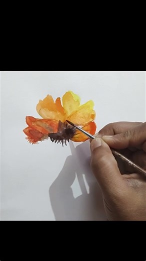 Easy Abstract art watercolor painting (part-7) by ColoursHub#Guruji#shorts