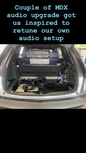We had two 2024 #acura #mdx came in this week for #caraudio upgrade....