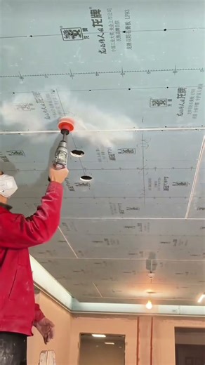 The process of making the lamp holes#tools #beautifultools #diy#woodworking #homerenovation