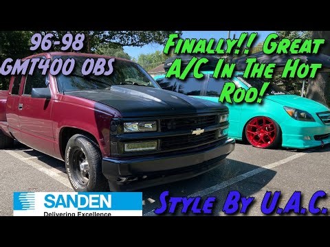 Second Gen A/C compressor For OBS Chevy Truck. Sanden Style Made By UAC. My First Vehicle With AC