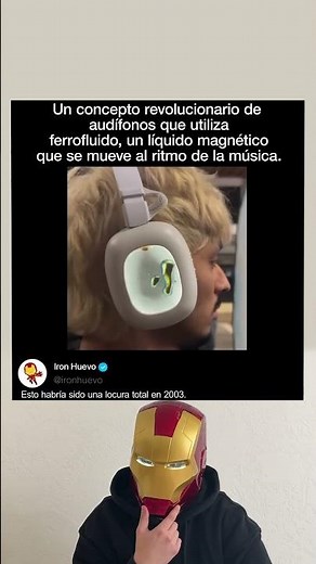 Un concepto revolucionario de auriculares con ferrofluido, un líquido magnético que se mueve al ritm