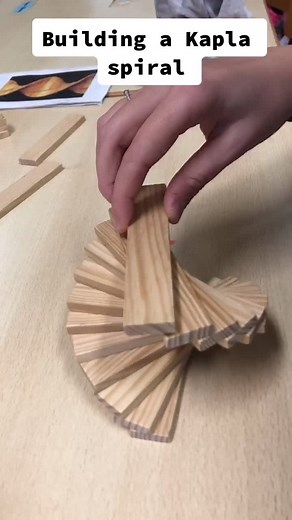 Creating a Relaxing Kapla Spiral Challenge