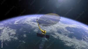 The SMAP soil moisture active passive satellite from NASA studies soil moisture data.