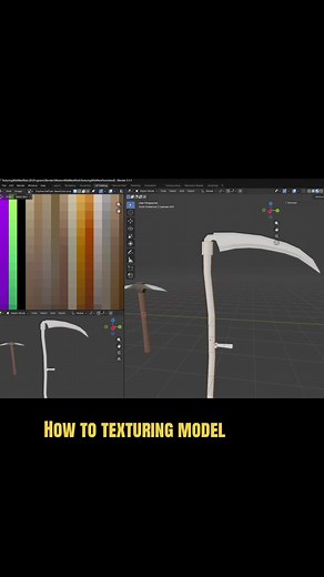 Texturing is easy #blender #3d #modeling #textured #howtotiktok