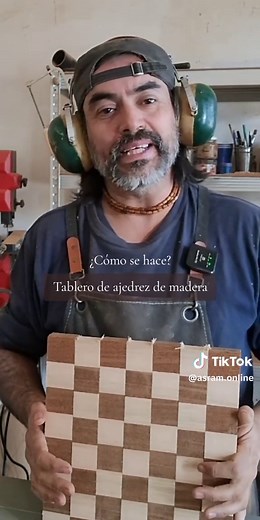 Fabricar un tablero de ajedrez con madera