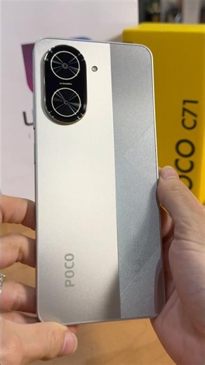 Nem todo smartphone é só tecnologia… alguns também carregam estilo✨ POCO C71 Gold