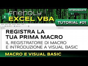 VBA #01 Recording a macro and introduction to Visual Basic