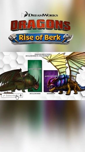 Rumblehorn Dragons power levels #dragonriseofberk #shorts