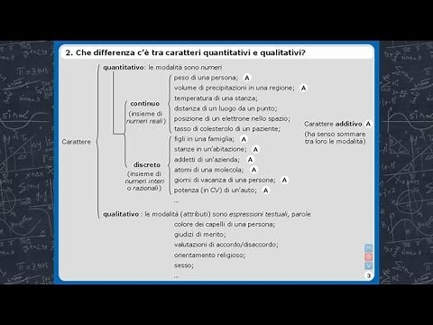 Statistica - Vocabolario e foglio di calcolo - Teoria di base (TRAILER)