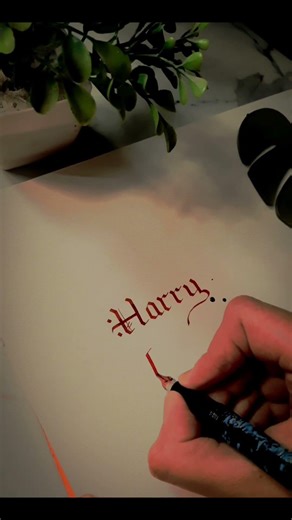 🪄HARRY POTTER Calligraphy #harrypotter #magic