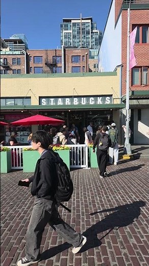 First Starbucks at Pike Place Market in Seattle Washington