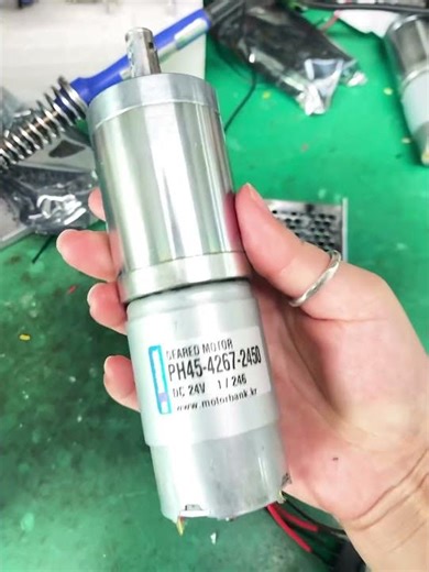 유성기어드 45파이 직경 헤리컬유성감속기 PH45-4267-2450 DC24V 19.8W 5000rpm