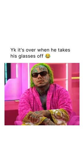 Streamer & Pop Culture on Instagram: "6ix9ine was being interviewed when the interviewer brought up a topic about his ongoing beef. The moment he heard the word, 6ix9ine dramatically took off his glasses, clearly ready to jump in and respond. Before he could say anything, the interviewer calmly told him to wait and let him finish first. Without saying a word, 6ix9ine awkwardly put his glasses back on, instantly killing the tough, intense moment and turning it into an unintentionally funny pause 