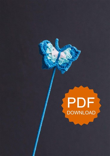 Crochet Butterfly PDF Pattern, Easy Beginner Tutorial - Etsy