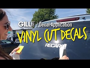 Decal Application: Vinyl Cut Decal
