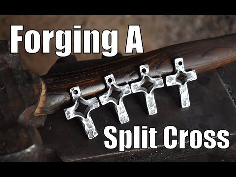 Blacksmithing for beginners: Forging a simple split cross