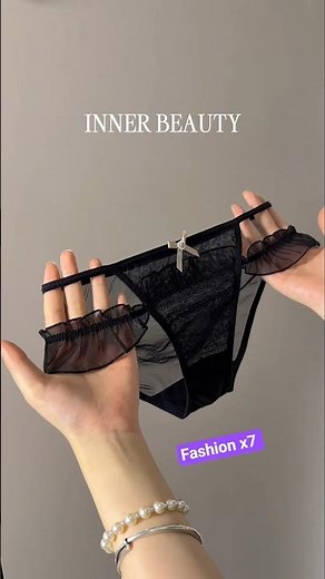Elegant Black Lace Lingerie Showcase#fashion #fashionx7