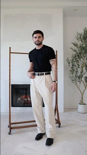 How to Style Pinstripe Pants