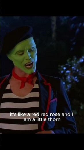 The Mask’s Smoke Heart 💨❤️ | Romantic Magic Moment | Jim Carrey Classic Scene #movie #comedian