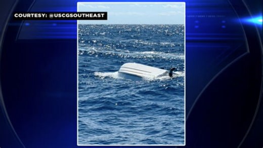 1 dead, 4 rescued, 5 missing after boat overturns off St. Lucie Inlet - WSVN 7News | Miami News, Weather, Sports | Fort Lauderdale
