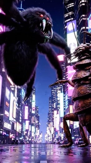 monster spider vs monster cockroach fight