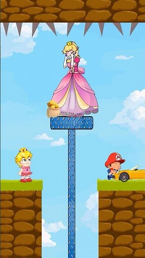 Princess Peach’s Ultimate Choice: Love or Family ?#mario #shorts