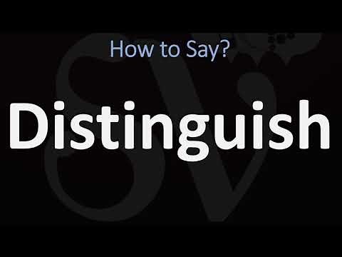 How to Pronounce Distinguish? (CORRECTLY)