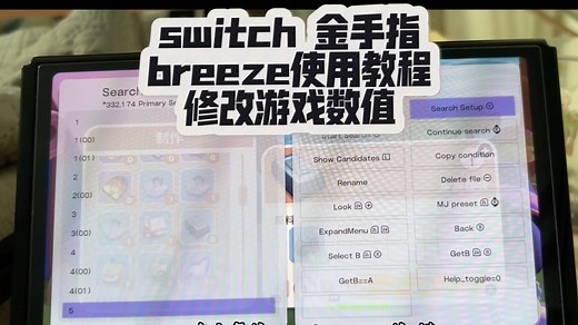 switch 金手指breeze使用教程 修改游戏数值