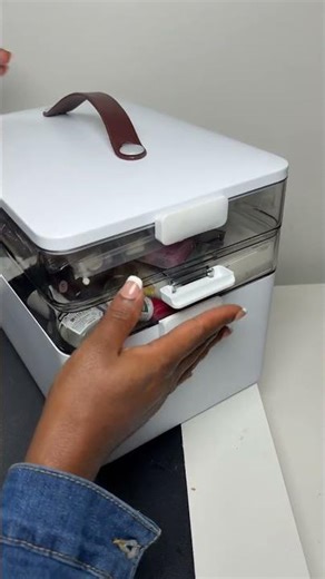 This three-tiered lockable storage container is exactly what I needed to organize all of my DIY nail