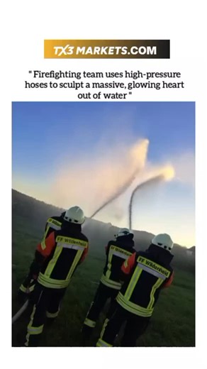 MEMES | This viral reel captures the incredible precision and wholesome creativity of a professional firefighting team as they use high-pressure... | Instagram