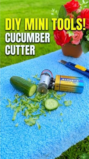 How to Make a DIY Mini Cutter from a DC Motor! 🛠️🔥 #shorts #cuttermachine #lifehacks