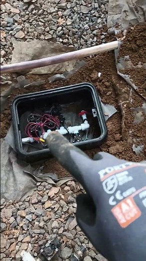 BEST sprinkler MANIFOLD build INSTRUCTIONS. Pt10 SETTING BOX #shorts #shortsvideo #diy #sprinkler